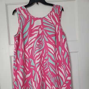 Lilly Pulitzer leaf print shift dress